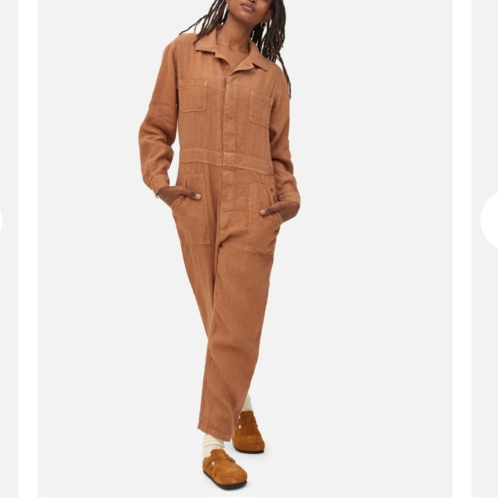MATE the Label Linen Jumpsuit in Sedona